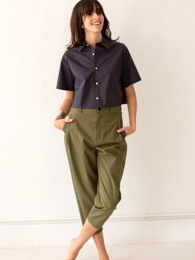 Nicholson & Nicholson Sand Mole Boyfriend Pant Size Small